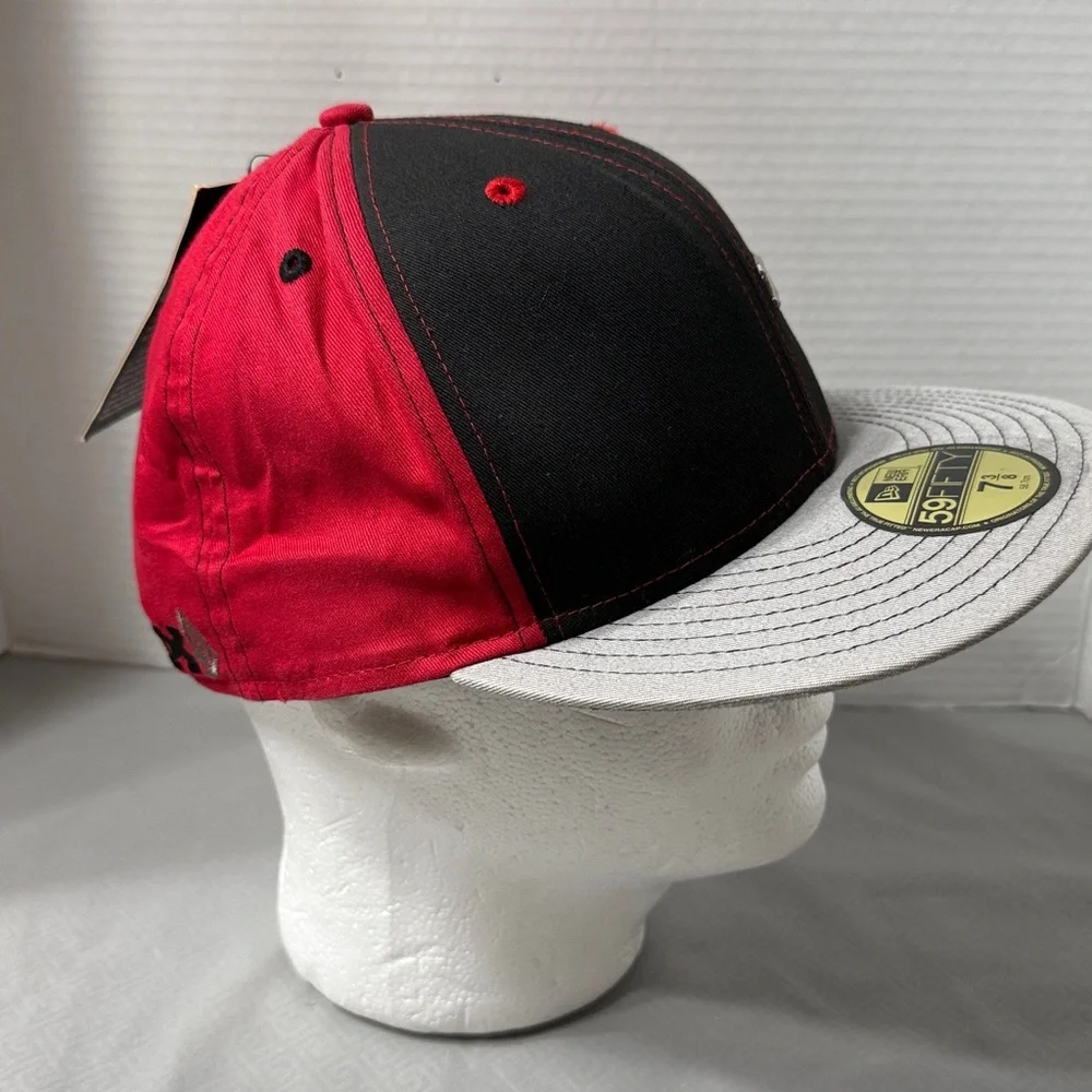 New Era X Volcom 59Fifty Nico Izzi Y2K Racer Embroidered Collectors Cap Sz 7 3/8